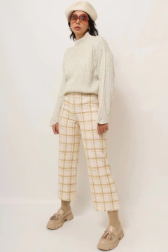 Imagem do Pulover floquinho vintage off white longo