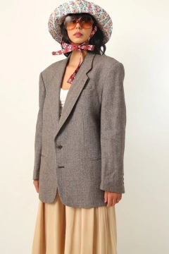 Imagem do Blazer Gucci vintage forrado marrom