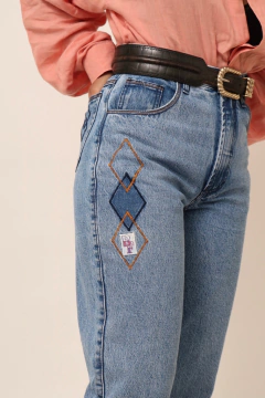 Imagem do calça jeans cintura mega alta vintage