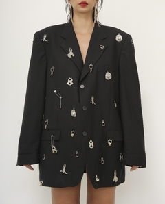 Blazer preto WILD HORSE WESTERN pingentes over - loja online