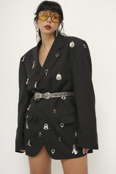 Blazer preto WILD HORSE WESTERN pingentes over - loja online