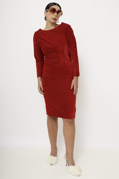 Vestido veludo vintage caimento costas na internet