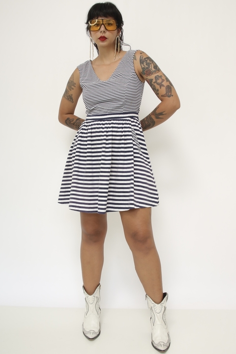 Vestido listras nave zara