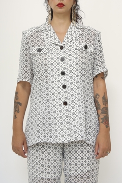 Imagem do Conjunto branco estampa CALÇA + CAMISA