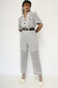 Conjunto branco estampa CALÇA + CAMISA