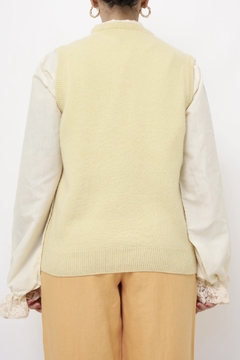 Colete amarelo vintage VIA VENETO - comprar online