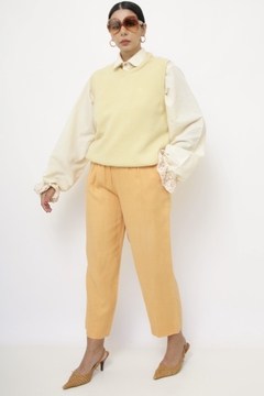 Colete amarelo vintage VIA VENETO - loja online