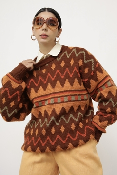 Pulover vintage 90´s laranja - comprar online