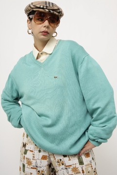 Pulover lacoste verde vintage - loja online