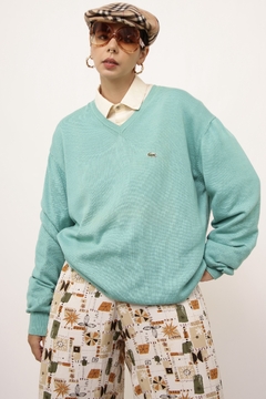 Pulover lacoste verde vintage