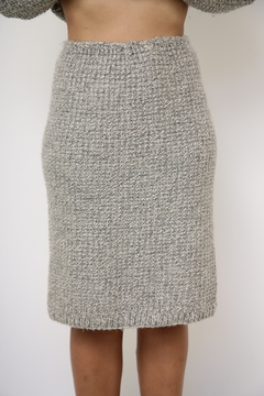 Conjunto cinza BLUSA + SAIA vintage - comprar online