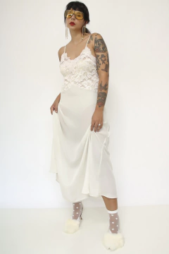 Camisola transparência renda vintage
