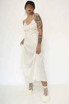 Camisola transparência renda vintage - comprar online