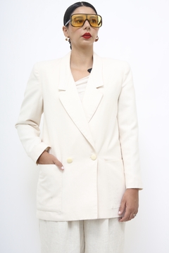 Blazer creme MAGI ROUUFF vintage - Capichó Brechó