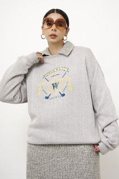 Moletom cinza vintage sport