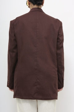 Blazer marrom ombreira vintage - loja online