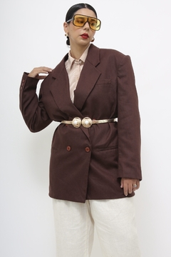 Imagem do Blazer marrom ombreira vintage