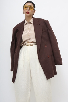 Imagem do Blazer marrom ombreira vintage