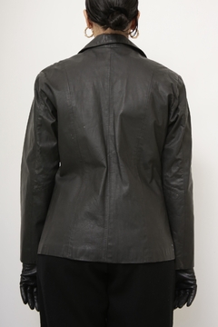 Imagem do Blazer 100% couro preto
