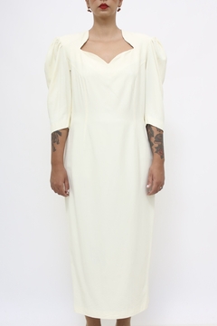 Vestido longo off-site ombreira chic - comprar online