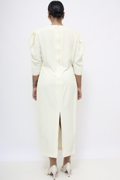 Vestido longo off-site ombreira chic na internet