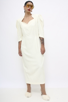 Vestido longo off-site ombreira chic - comprar online