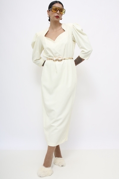 Vestido longo off-site ombreira chic na internet