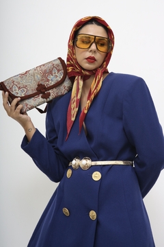 Bolsa estampada com vinho vintage - loja online