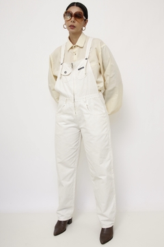 Macacão algodao vintage off white - comprar online