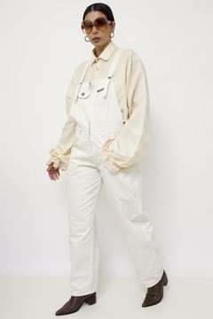 Macacão algodao vintage off white na internet