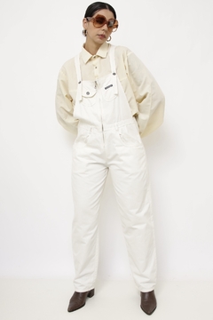 Macacão algodao vintage off white