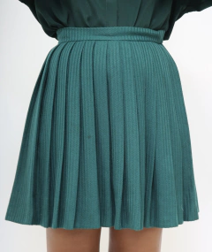 Imagem do Saia verde pregas vintage