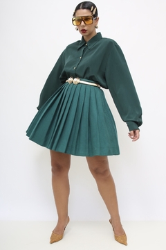Camisa verde manga longa