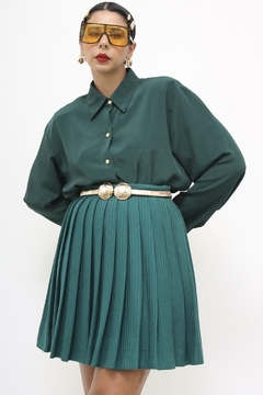 Camisa verde manga longa