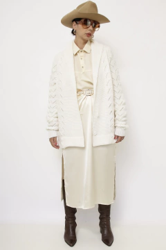 Cardigan tricot grosso vintage - comprar online