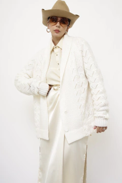 Cardigan tricot grosso vintage na internet
