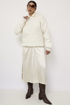 Pulover vintage textura grosso - loja online