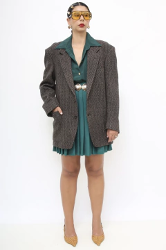Blazer 100% la marrom vintage - Capichó Brechó