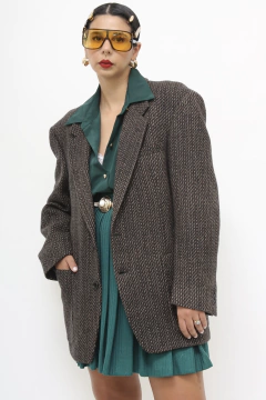 Blazer 100% la marrom vintage - Capichó Brechó