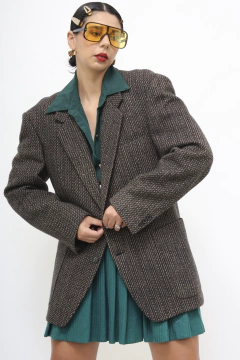 Blazer 100% la marrom vintage - Capichó Brechó