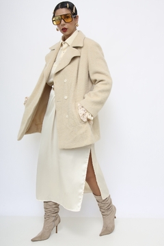 Casaco 100% la creme forrado vintage - loja online