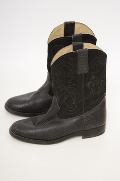 Bota western preta couro 37.5 na internet