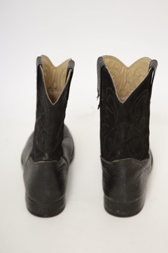 Bota western preta couro 37.5 - comprar online