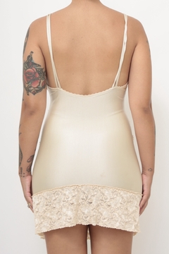 Imagem do Camisola renda creme curta vintage
