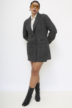Blazer cinza olympic vintage forrado - Capichó Brechó