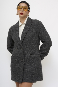 Blazer cinza olympic vintage forrado - Capichó Brechó