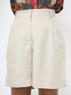 Bermuda linho cru vintage