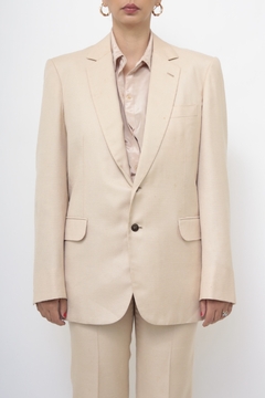 Conjunto alfaiataria bege BLAZER + CALÇA na internet