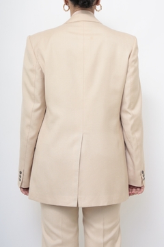 Conjunto alfaiataria bege BLAZER + CALÇA - comprar online