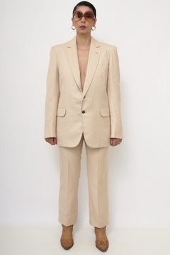 Conjunto alfaiataria bege BLAZER + CALÇA